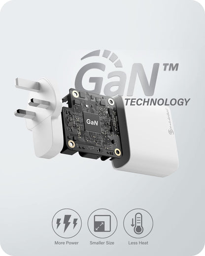 ALOGIC 65W USB-C Wall Charger with GaN Fast Technology, PD Power Delivery 3.0 Charger for Fast Charging Compatible for MacBook Pro/Air, iPad, iPhone, Pixel, Android and More.