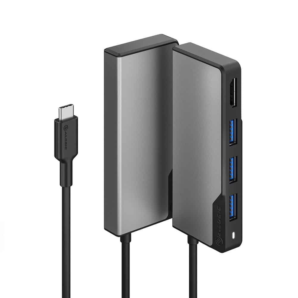 Fusion Core Usb-C 5 In 1 Hdmi Usb Hub Space Grey