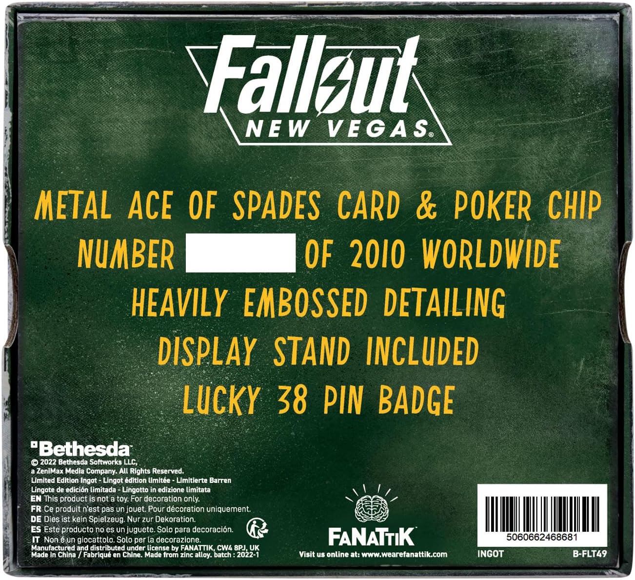 Fallout New Vegas Lucky 38 Metal Casino Set