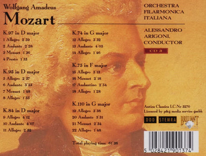 Symphonien KV 97-95-84-74-75-110