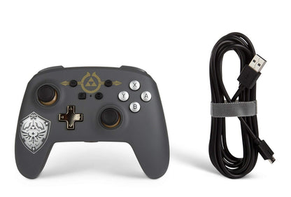PowerA Enhanced Wired Controller for Nintendo Switch - Hylian Shield, Gamepad, Wired Video Game Controller, Gaming Controller - Nintendo Switch