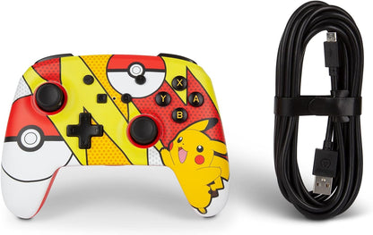 PowerA Enhanced Wired Controller for Nintendo Switch - Pokémon: Pikachu Pop Art