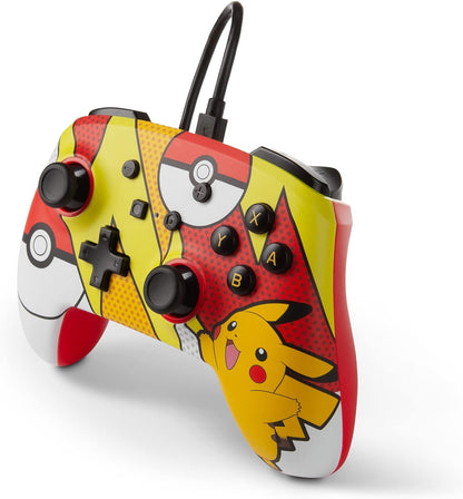 PowerA Enhanced Wired Controller for Nintendo Switch - Pokémon: Pikachu Pop Art