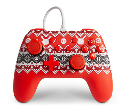 PowerA Wired Controller for Nintendo Switch - Pokémon Holiday Sweater Holiday Pokemon
