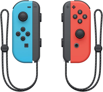 Nintendo Switch (OLED model) with Neon Red & Neon Blue Joy-Con
