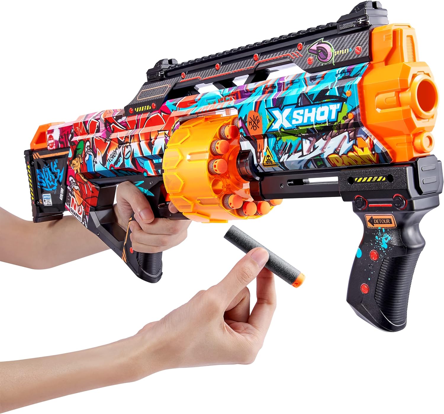 XSHOT Skins Last Stand Dart Blaster (16 pilar), stilar kan variera