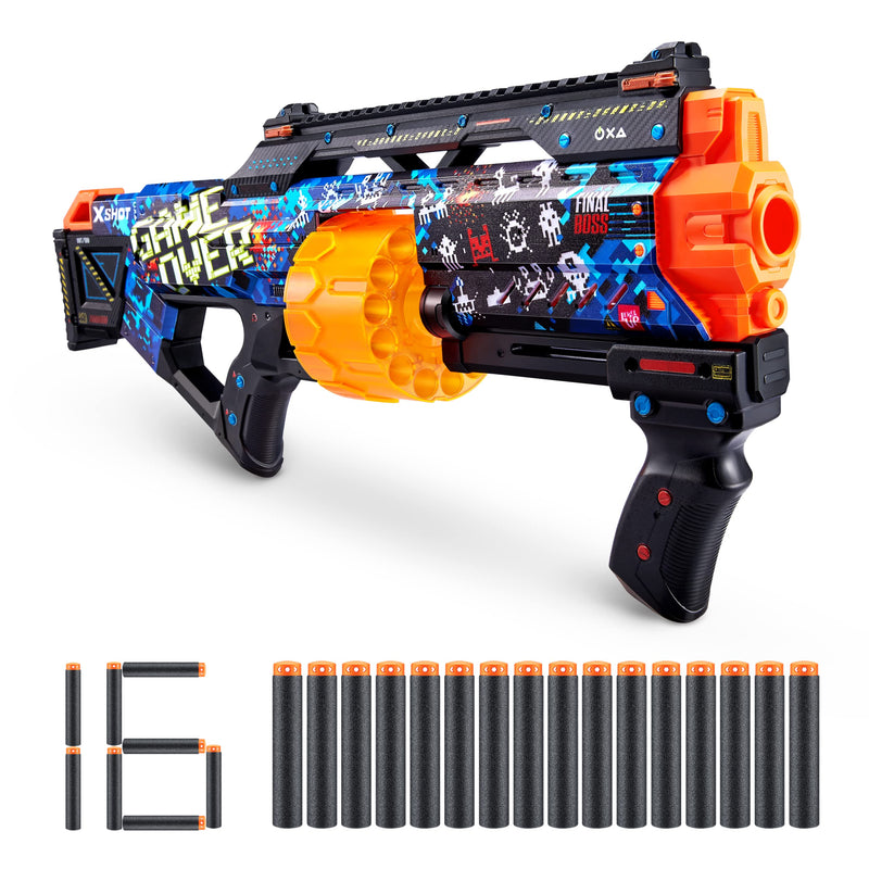 XSHOT Skins Last Stand Dart Blaster (16 pilar), stilar kan variera