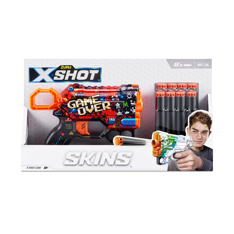 XSHOT - Spuitpistool Skins Menace-8 vlekken gemaakt van schuim, 36515