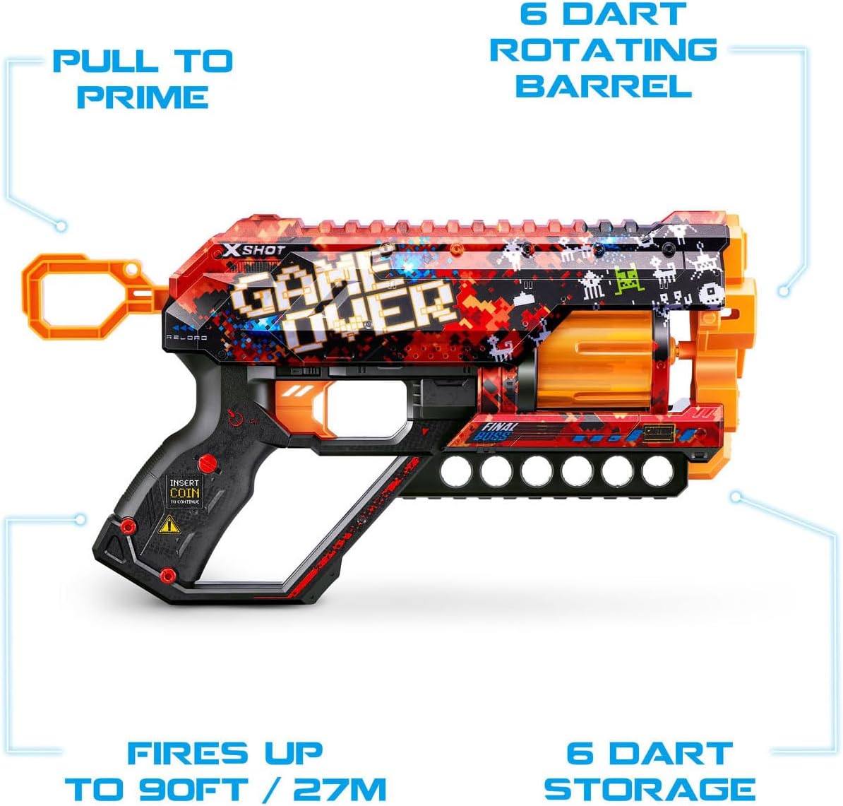 ZURU X-Shot - HUIDEN-Skins-Griefer (12 Darts) (36561