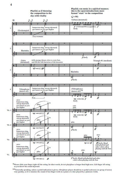Augusta Read Thomas: MAGIC BOX for string quartet (or string orchestra) and percussion quartet - Study Score (Nimbus Music Publishing NMP1168)