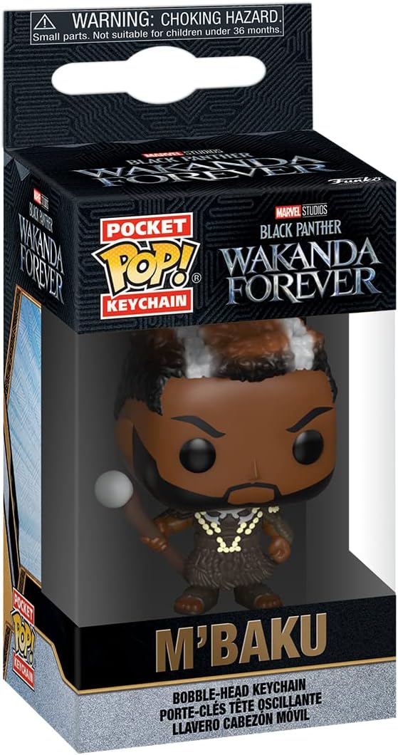 Funko POP! Keychain - Black Panther: Wakanda Forever - M'Baku Novelty Keyring - Collectable Mini Figure - Stocking Filler - Gift Idea - Official Merchandise - Movies Fans - Backpack Decor
