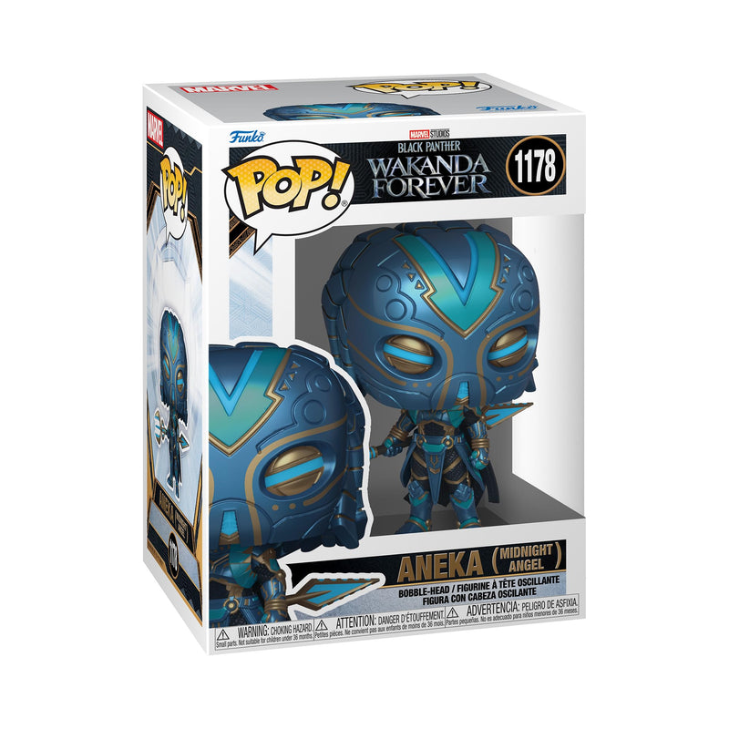 Funko POP! Marvel: Black Panther: Wakanda Forever - Aneka - (Midnight Angel) - Collectable Vinyl Figure - Gift Idea - Official Merchandise - Toys for Kids & Adults - Movies Fans