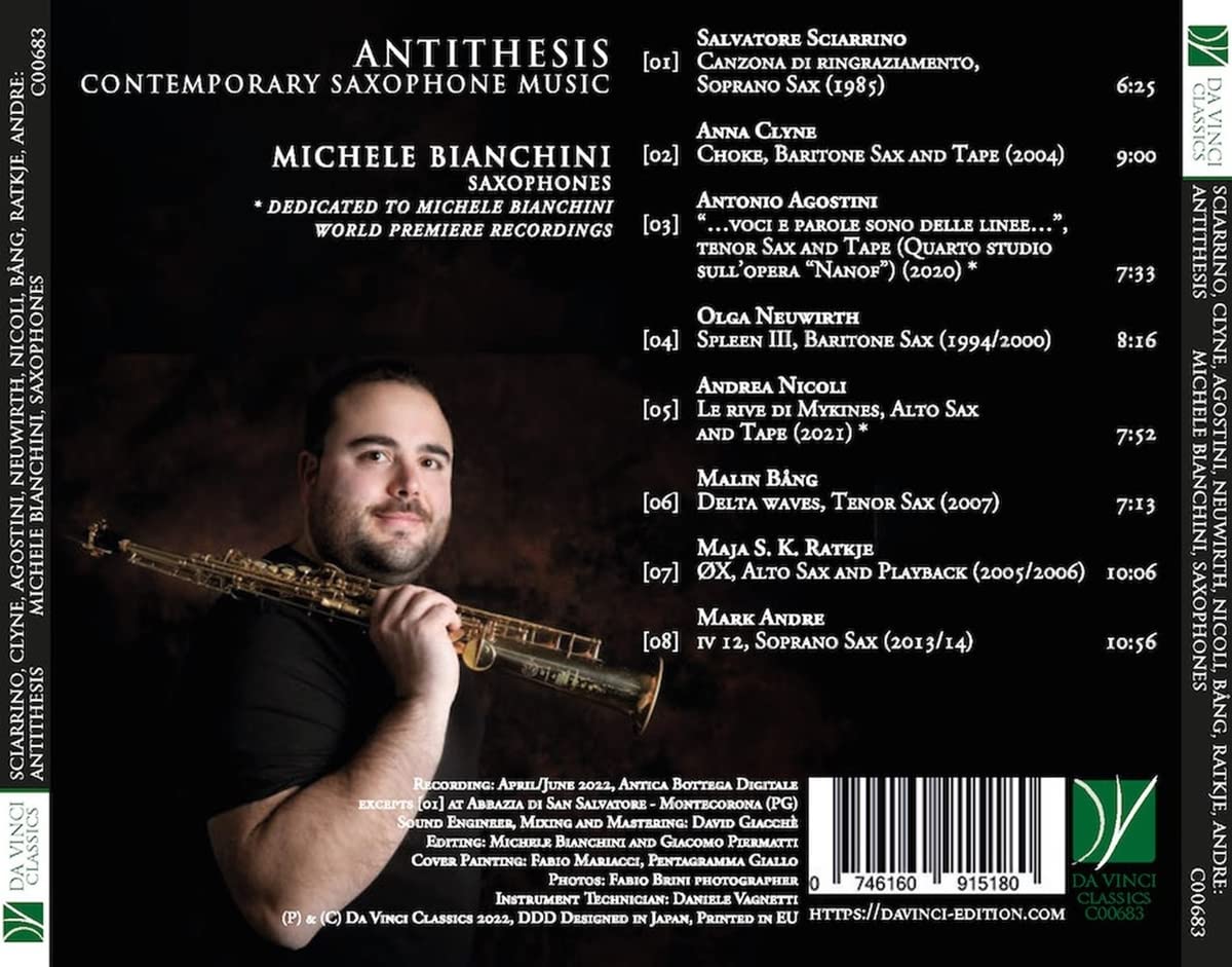 Antithesis: Contemporary Saxophone Music
