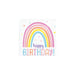 Creative Converting PC352005 Lunch Napkins 2 ply|Happy Rainbow|33cm | Pack of 16, Pink, Blue, Yellow, and White