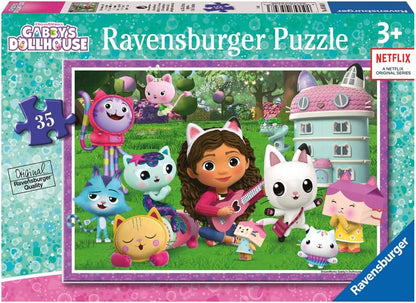 Ravensburger Gabbys Dollhouse Toys - Educational Mini Memory Game for Kids Age 3 Years Up - Matching Picture Snap Pairs & Gabby’s Dollhouse Jigsaw Puzzles