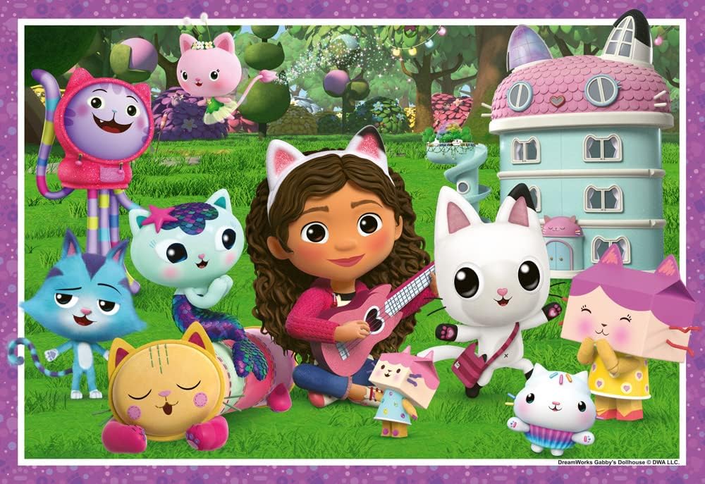 Ravensburger Gabbys Dollhouse Toys - Educational Mini Memory Game for Kids Age 3 Years Up - Matching Picture Snap Pairs & Gabby’s Dollhouse Jigsaw Puzzles