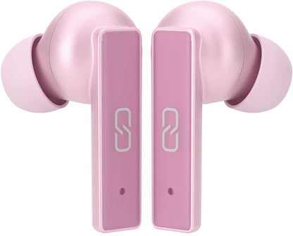 Ledwood Titan Earphones in Rose Gold - Wireless Bluetooth 5.1, All-Day Battery Life, SuperBass Technology