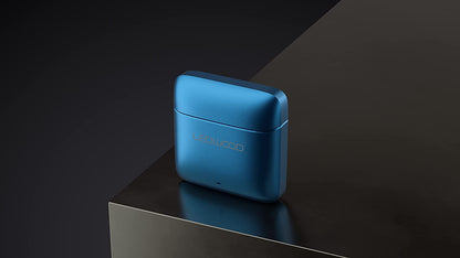 Ledwood Titan Earphones in Electric Blue - Wireless Bluetooth 5.1, All-Day Battery Life, SuperBass Technology