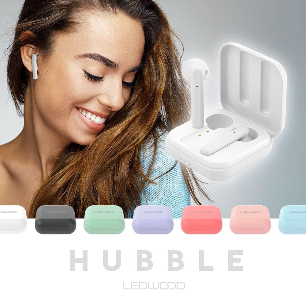 LEDWOOD HUBBLE True Wireless earphones In-Ear Bluetooth Headset M1011 - White