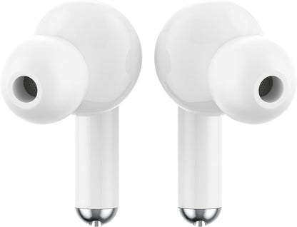Ledwood Capella TWS Wireless Stereo Bluetooth 5.2 In-Ear Touch Earphones Super Bass Voice Assistant Compatible with iOS/Android (White/Black