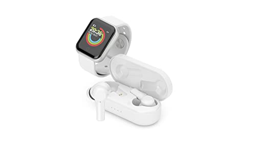 Ledwood-Pack Urban -Tws Earphones & Smartwatch-(White)