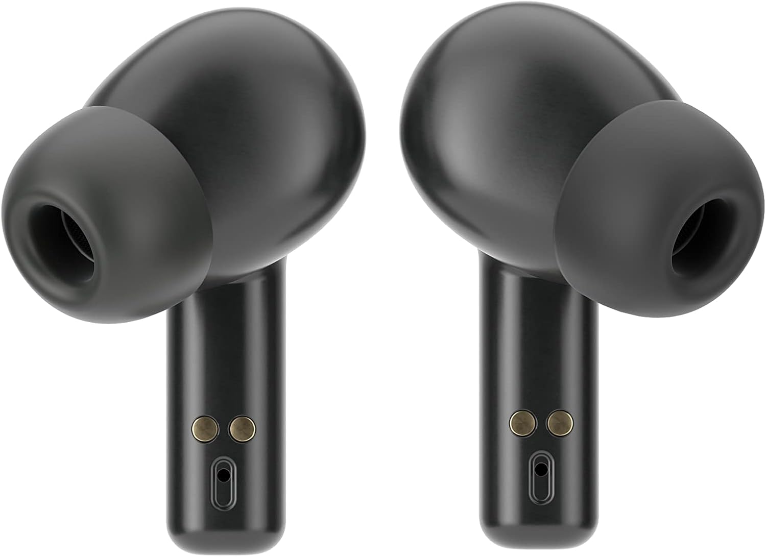 Ledwood Auricolare Bluetooth senza fili + orologio connesso urbano, auricolari tattile, supporto vocale, applicazione inclusa, orologio IPX65, compatibile con iOS/Android (nero