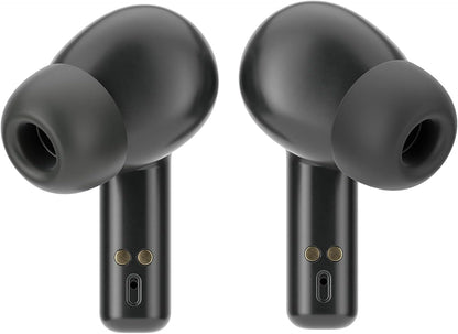 Ledwood Auricolare Bluetooth senza fili + orologio connesso urbano, auricolari tattile, supporto vocale, applicazione inclusa, orologio IPX65, compatibile con iOS/Android (nero