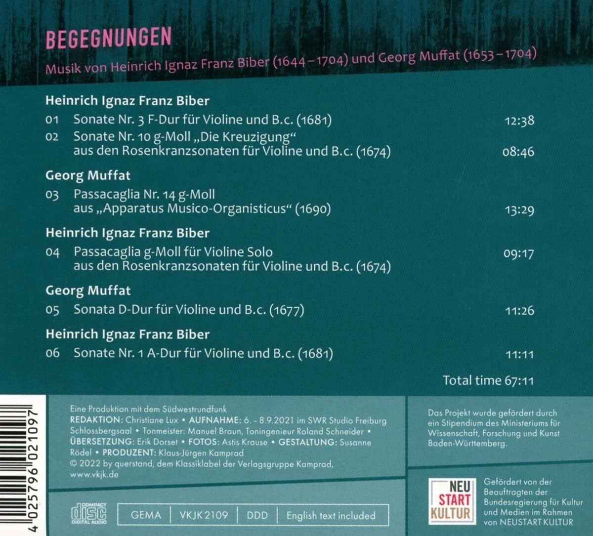 Biber Und Muffat: Begegnungen