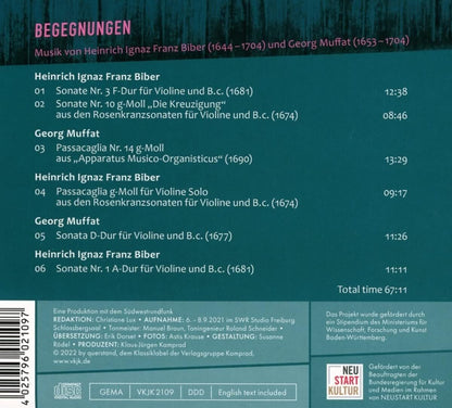 Biber Und Muffat: Begegnungen