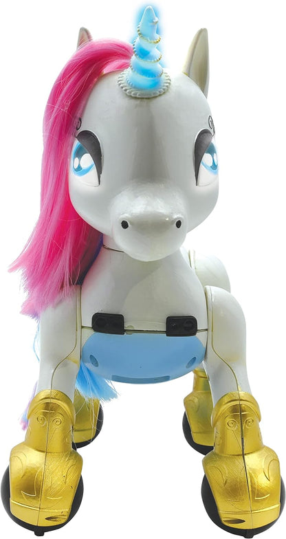 LEXIBOOK Power Unicorn®- My Smart Unicorn to train Programmable with remote control, training and gesture control function, dance, music, light effects, rechargeable