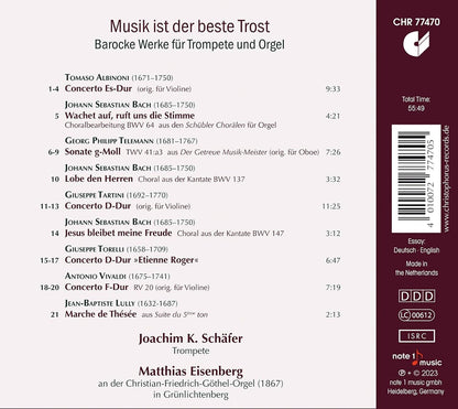 Musik Ist Der Beste Trost: Barocke Werke Für Trompete Und Orgel