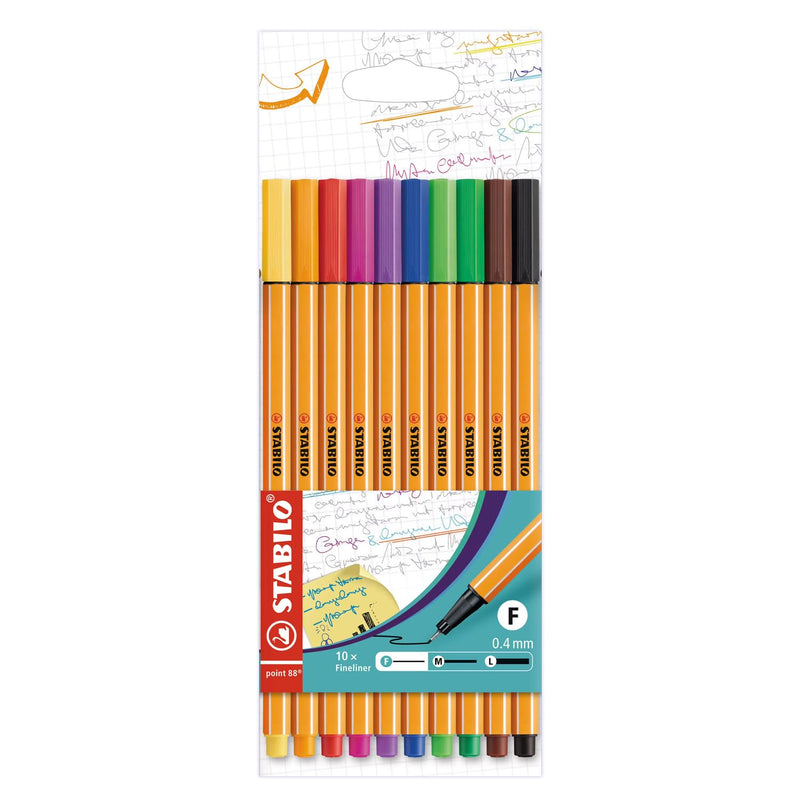 STABILO Point 88 Fineliner – 10