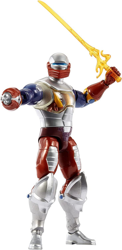 Masters of the Universe Masterverse Action Figure Roboto, Detailed Collectible with Arm Attachments & Swords, Articulated MOTU Toy Gift, HLB40