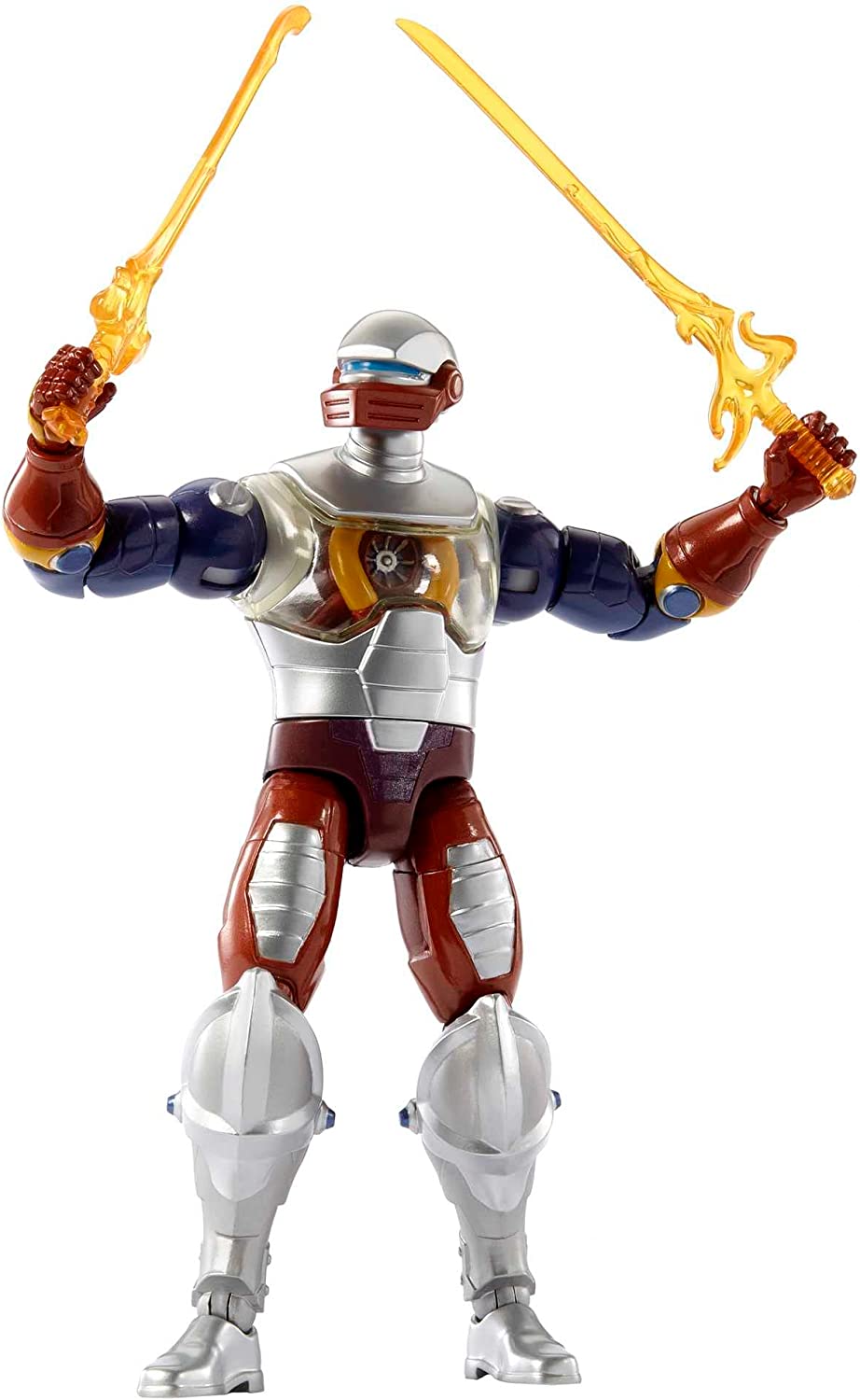 Masters of the Universe Masterverse Action Figure Roboto, Detailed Collectible with Arm Attachments & Swords, Articulated MOTU Toy Gift, HLB40