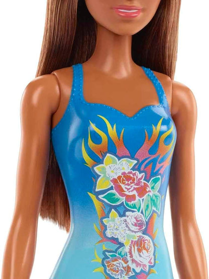 Barbie - Beach Doll - Blue Bathing Suit (HDC51
