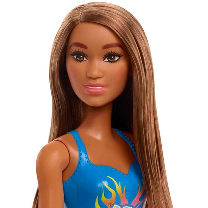 Barbie - Beach Doll - Blue Bathing Suit (HDC51