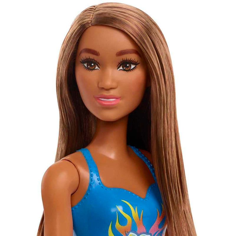 Barbie - Beach Doll - Blue Bathing Suit (HDC51