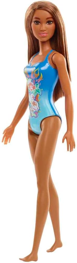 Barbie - Beach Doll - Blue Bathing Suit (HDC51