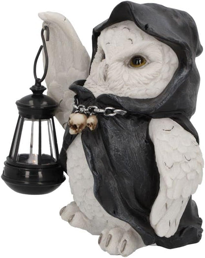 Nemesis Now Reapers Flight Owl Lantern Figurine, White 17cm