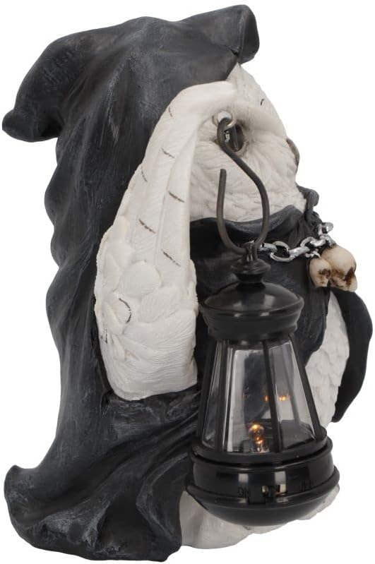 Nemesis Now Reapers Flight Owl Lantern Figurine, White 17cm
