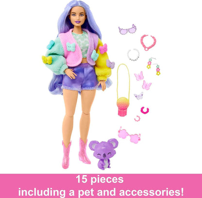 Mattel - Barbie Extra Pop - Paars haar