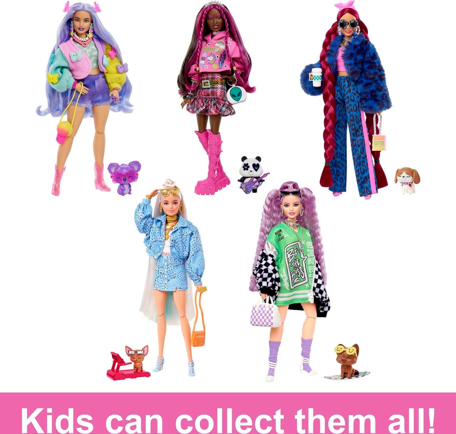 Mattel - Barbie Extra Pop - Paars haar