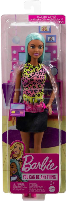 Barbie Tú Puedes ser Maquilladora Muñeca Profesiones con Accesorios, Juguete +3 años (Mattel HKT66)