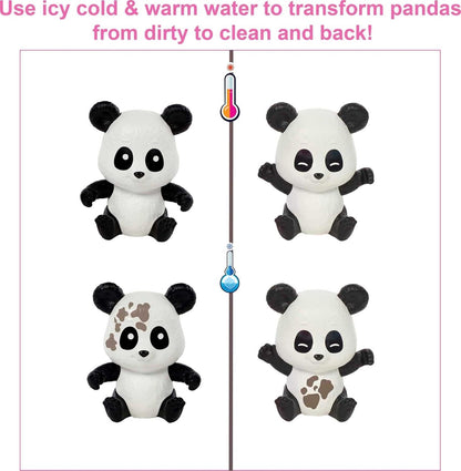 Barbie Tú Puedes ser Rescate de Pandas Muñeca asiática veterninaria con Set de Juego con Mascotas y Accesorios de Profesiones, Juguete +3 años (Mattel HKT77)