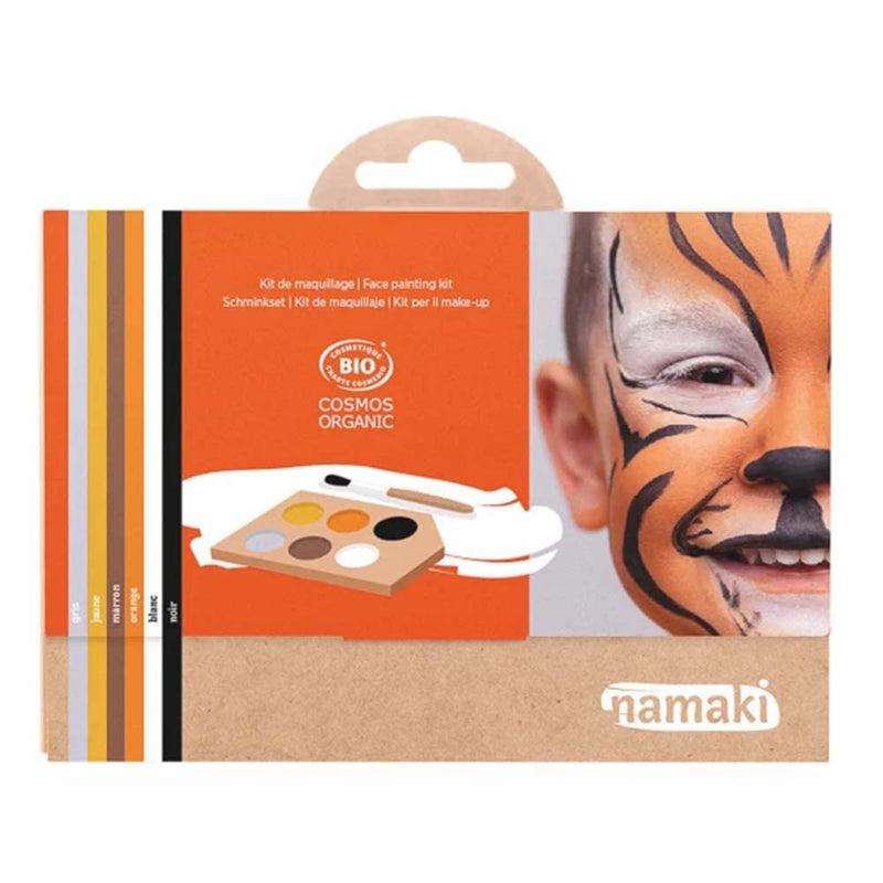NAMAKI Schminkset, 6-Farben, Wilde Tiere, zertifizierte Naturkosmetik
