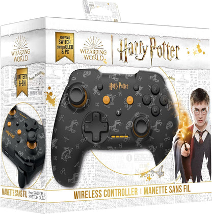 Harry potter - manette switch sans fil câble 1m - noir