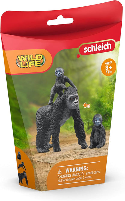 SCHLEICH 42601 Gorilla Family Wild Life Toy Figurine for children aged 3-8 Years