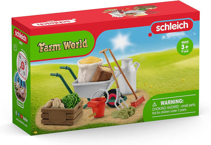 Schleich Farm World, Stable Care Accessory Set for Horse Toys and Farm Animal Toys, Ages 3+