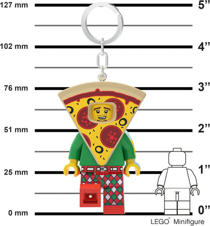 LEGO Classic Pizza Guy Keychain Light - 3 Inch Tall Figure (KE176
