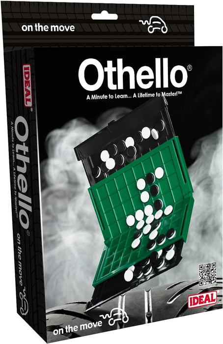 IDEAL | Othello On the Move travel game: A minute to learn… a lifetime to master! | Family Strategy Game | For 2 Players | Ages 7+